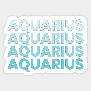 Aquarius Sticker